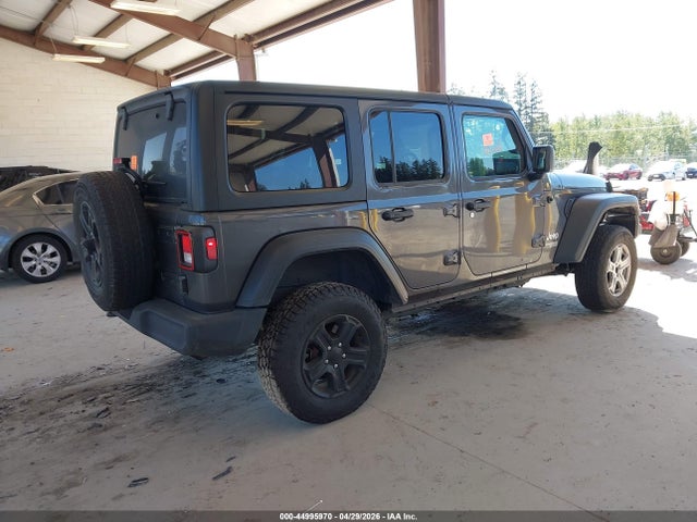 44995970 :رقم المزاد ، 1C4HJXDN0LW155339 vin ، 2020 Jeep Wrangler Unlimited Sport S 4x4 مزاد بيع