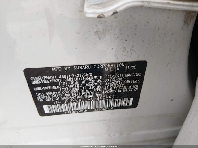 Subaru Forester 2021 JF2SKADC9MH459582 Image 9