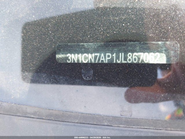Aukcja sprzedaży 2018 Nissan Versa 1.6 Sv, vin: 3N1CN7AP1JL867062, numer aukcji: 44996223