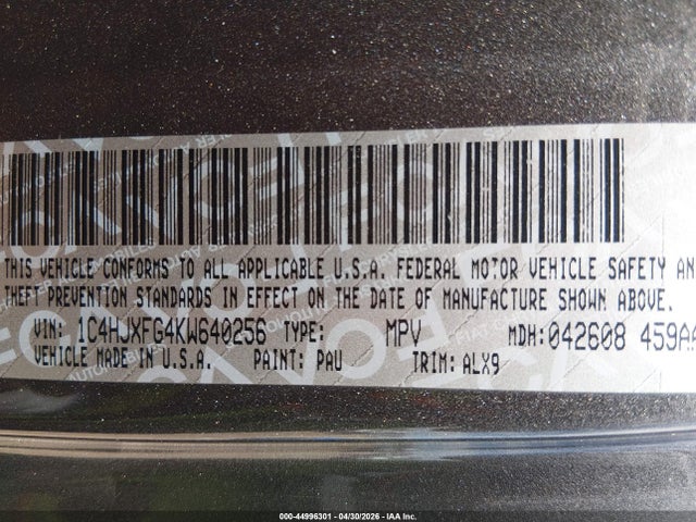 1C4HJXFG4KW640256 Jeep Wrangler Unlimited Rubicon 4x4