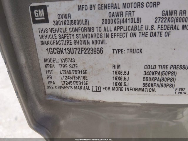 Продажа на аукционе авто 2003 Chevrolet Tahoe Ls, vin: 1GNEK13ZX3J326636, номер лота: 44996305