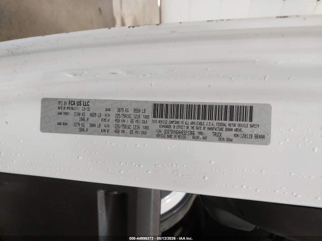 3C6TRVNG4HE521366 RAM Promaster 1500 Low Roof 118 Wb