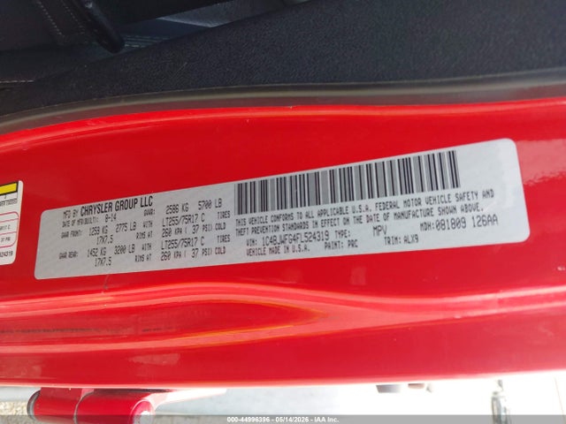 44996396 :رقم المزاد ، 1C4BJWFG4FL524319 vin ، 2015 Jeep Wrangler Unlimited Rubicon Hard Rock مزاد بيع