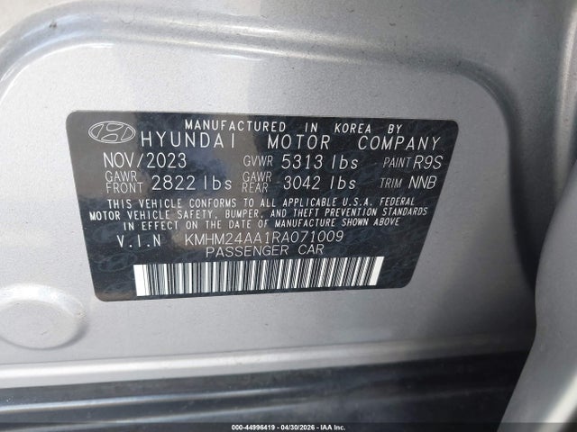 Hyundai Ioniq 6 Se 2024 KMHM24AA1RA071009 Image 9