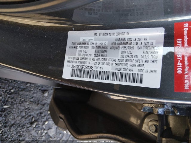 Aukcja sprzedaży 2023 Mazda Cx-9 Grand Touring, vin: JM3TCBDY9P0641245, numer aukcji: 44996456