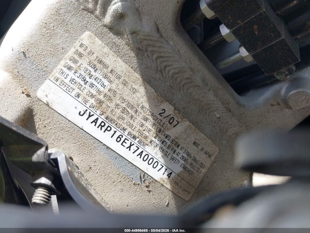 Aukcja sprzedaży 2007 Yamaha Fjr1300 As, vin: JYARP16EX7A000714, numer aukcji: 44996469