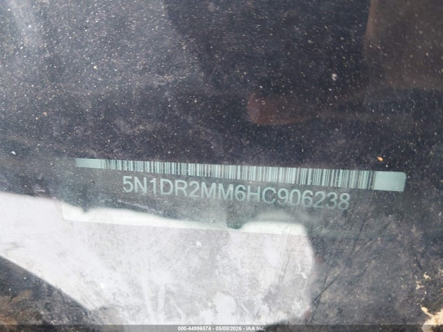 44996574 :رقم المزاد ، 5N1DR2MM6HC906238 vin ، 2017 Nissan Pathfinder Sl مزاد بيع