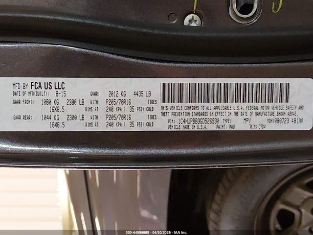 1C4NJPBB3GD526930 Jeep Patriot Sport