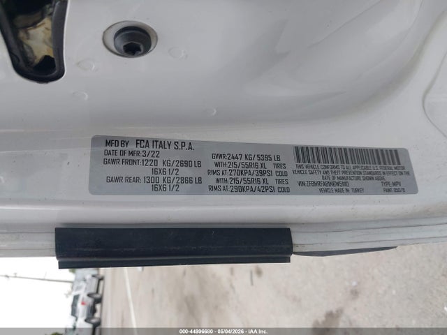 RAM Promaster City Cargo Van 2022 ZFBHRFAB1N6W51110 Image 9