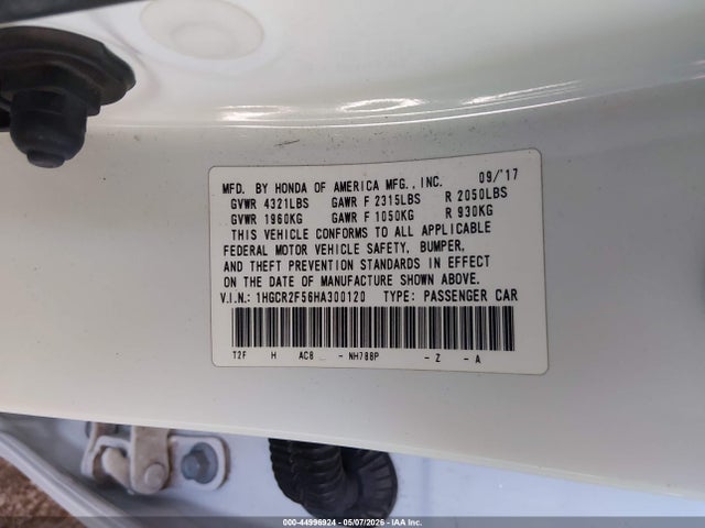 1HGCR2F56HA300120 Honda Accord Sport