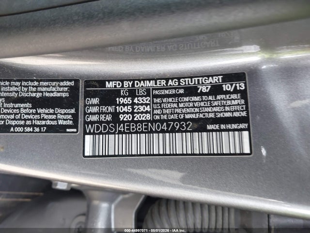 WDDSJ4EB8EN047932 Mercedes-Benz CLA 250