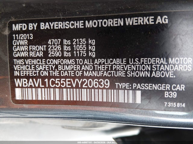WBAVL1C55EVY20639 BMW X1 Xdrive28i