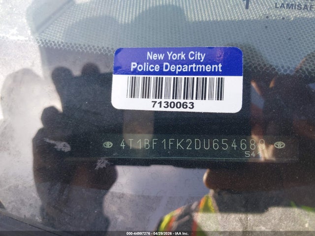 2013 Toyota Camry Se მანქანა იყიდება აუქციონზე, vin: 4T1BF1FK2DU654689, აუქციონის ნომერი: 44997276