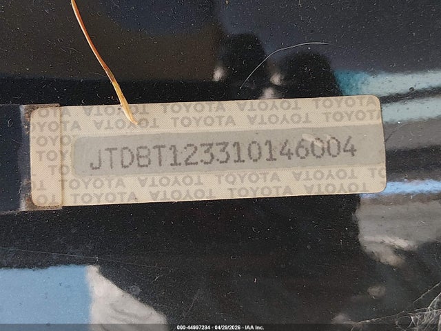2001 Toyota Echo მანქანა იყიდება აუქციონზე, vin: JTDBT123310146004, აუქციონის ნომერი: 44997284