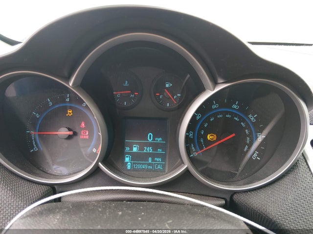 2012 Chevrolet Cruze Eco მანქანა იყიდება აუქციონზე, vin: 1G1PK5SC9C7399377, აუქციონის ნომერი: 44997545