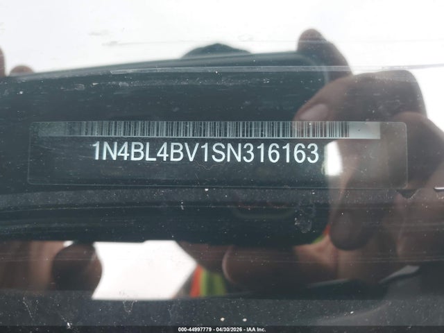 Продаж на аукціоні авто 2025 Nissan Altima S Fwd, vin: 1N4BL4BV1SN316163, номер лоту: 44997779