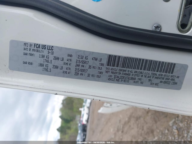 Aukcja sprzedaży 2019 Jeep Compass Trailhawk 4x4, vin: 3C4NJDDB1KT618844, numer aukcji: 44997781