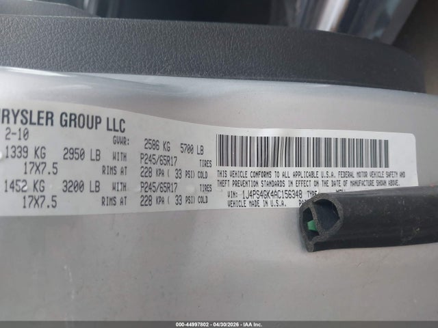 Aukcja sprzedaży 2010 Jeep Grand Cherokee Laredo, vin: 1J4PS4GK4AC156348, numer aukcji: 44997802