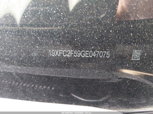 2016 Honda Civic Lx მანქანა იყიდება აუქციონზე, vin: 19XFC2F59GE047075, აუქციონის ნომერი: 44997845