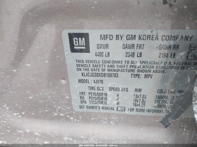Продажа на аукционе авто 2013 Buick Encore Leather, vin: KL4CJGSBXDB168783, номер лота: 44997995