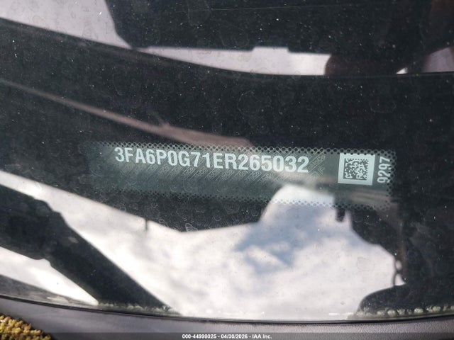 44998025 :رقم المزاد ، 3FA6P0G71ER265032 vin ، 2014 Ford Fusion S مزاد بيع