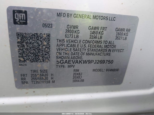 Aukcja sprzedaży 2023 Buick Enclave Essence Awd, vin: 5GAEVAKW9PJ269750, numer aukcji: 44998114