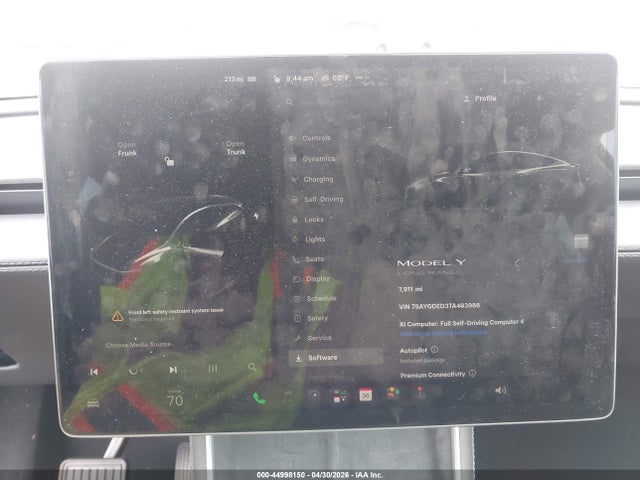 2026 Tesla Model Y Premium Rear-wheel Drive/rear-wheel Drive მანქანა იყიდება აუქციონზე, vin: 7SAYGDED3TA493986, აუქციონის ნომერი: 44998150