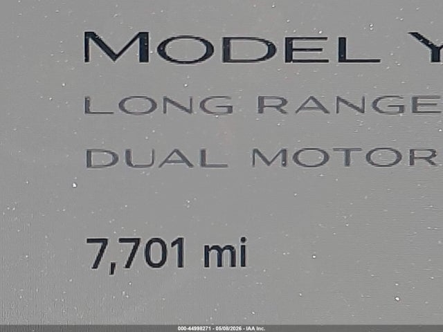 Aukcja sprzedaży 2026 Tesla Model Y All-wheel Drive/long Range Launch Series/premium All-wheel Drive, vin: 7SAYGDEE3TA454744, numer aukcji: 44998271