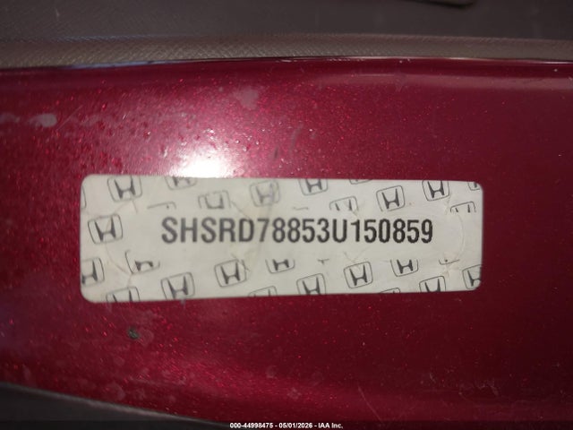 Продажа на аукционе авто 2003 Honda Cr-v Ex, vin: SHSRD78853U150859, номер лота: 44998475