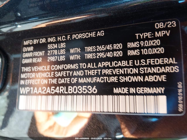 Porsche Macan T 2024 WP1AA2A54RLB03536 Image 9