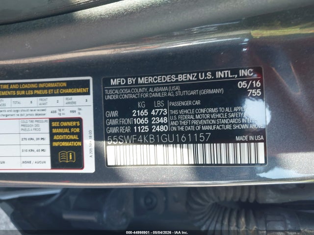 55SWF4KB1GU161157 Mercedes-Benz C 300 4matic