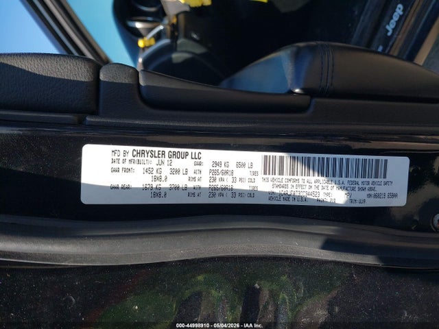 Aukcja sprzedaży 2012 Jeep Grand Cherokee Laredo, vin: 1C4RJFAT3CC344523, numer aukcji: 44998910