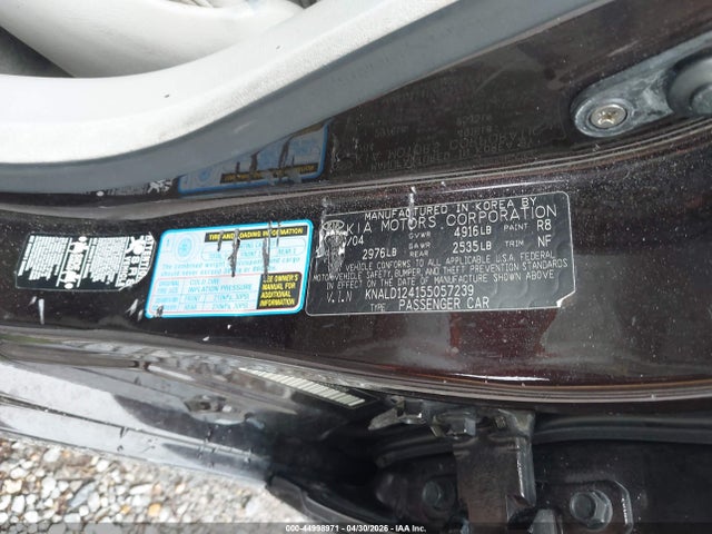 44998971 :رقم المزاد ، KNALD124155057239 vin ، 2005 Kia Amanti مزاد بيع