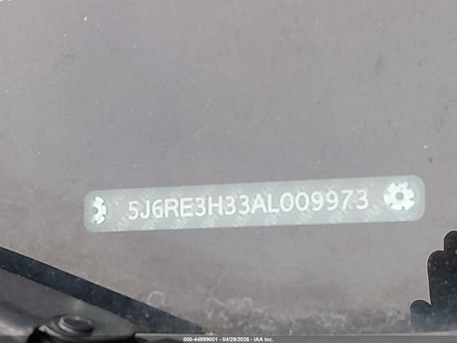 Aukcja sprzedaży 2010 Honda Cr-v Lx, vin: 5J6RE3H33AL009973, numer aukcji: 44999001