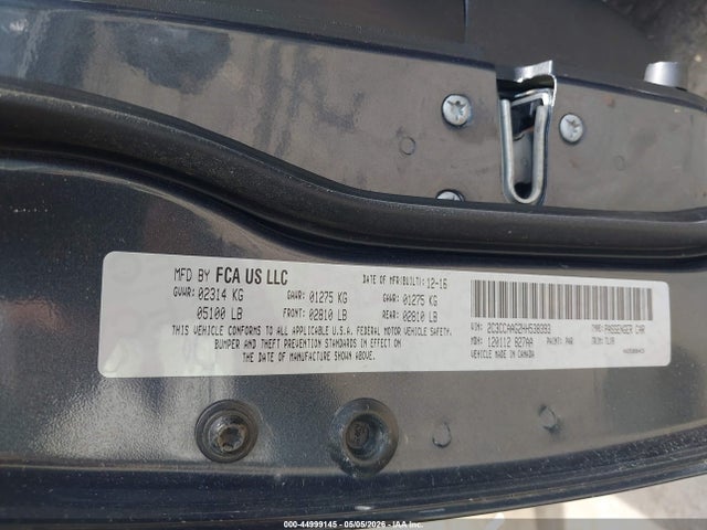 Aukcja sprzedaży 2017 Chrysler 300 Limited, vin: 2C3CCAAG2HH538393, numer aukcji: 44999145