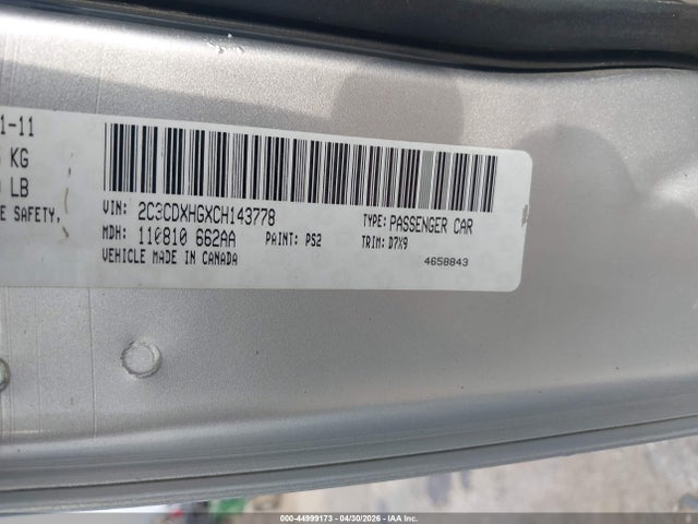 Продаж на аукціоні авто 2012 Dodge Charger Sxt, vin: 2C3CDXHGXCH143778, номер лоту: 44999173