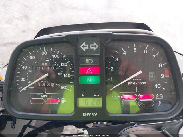 1993 Bmw K75 S მანქანა იყიდება აუქციონზე, vin: WB1057208P0154096, აუქციონის ნომერი: 44999363