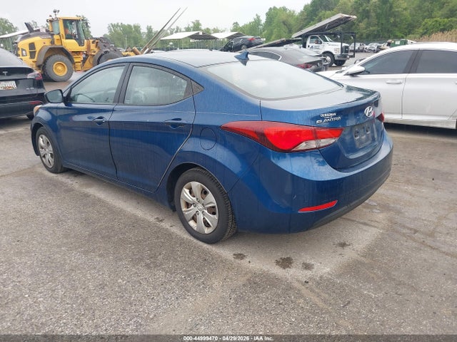 2016 Hyundai Elantra Se მანქანა იყიდება აუქციონზე, vin: KMHDH4AE5GU478280, აუქციონის ნომერი: 44999470