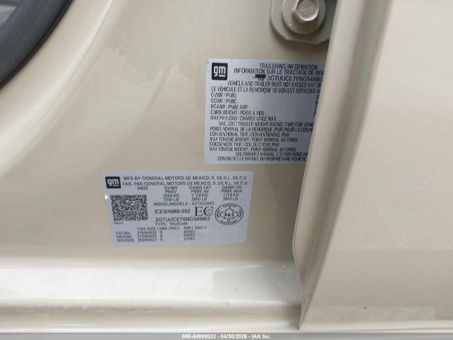 GMC Sierra 1500 Elevation 2022 3GTUUCET6NG549862 Image 9