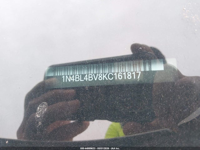 2019 Nissan Altima 2.5 S მანქანა იყიდება აუქციონზე, vin: 1N4BL4BV8KC161817, აუქციონის ნომერი: 44999623