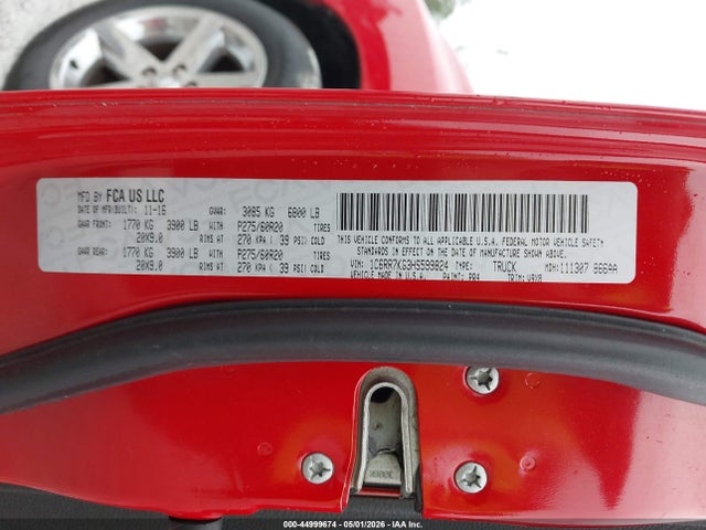 Продаж на аукціоні авто 2017 Ram 1500 Express  4x4 5'7 Box, vin: 1C6RR7KG3HS599824, номер лоту: 44999674