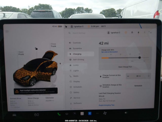 44999720 :رقم المزاد ، 7SAYGDEE4RA219018 vin ، 2024 Tesla Model Y Long Range Dual Motor All-wheel Drive مزاد بيع