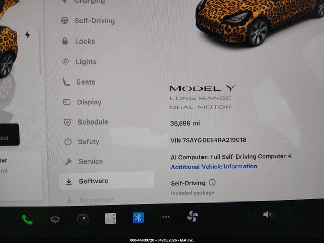 44999720 :رقم المزاد ، 7SAYGDEE4RA219018 vin ، 2024 Tesla Model Y Long Range Dual Motor All-wheel Drive مزاد بيع
