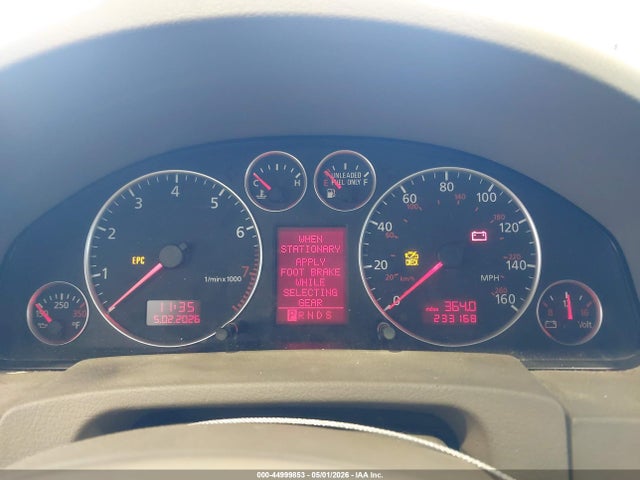 Aukcja sprzedaży 2002 Audi A6 3.0l, vin: WAULT64B02N072662, numer aukcji: 44999853