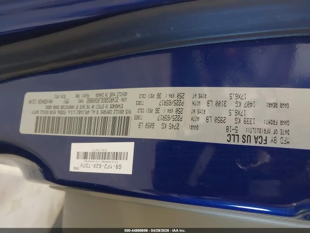 Aukcja sprzedaży 2018 Dodge Grand Caravan Se, vin: 2C4RDGBG6JR309882, numer aukcji: 44999896