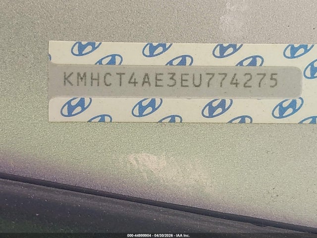 44999904 :رقم المزاد ، KMHCT4AE3EU774275 vin ، 2014 Hyundai Accent Gls مزاد بيع