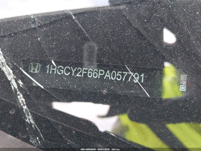 45000000 :رقم المزاد ، 1HGCY2F66PA057791 vin ، 2023 Honda Accord Hybrid Ex-l مزاد بيع