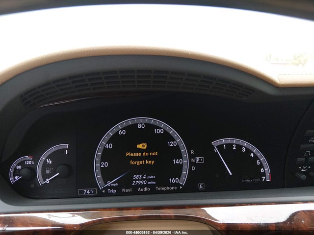 Aukcja sprzedaży 2013 Mercedes-benz S 550 4matic, vin: WDDNG9EB7DA510660, numer aukcji: 45000192