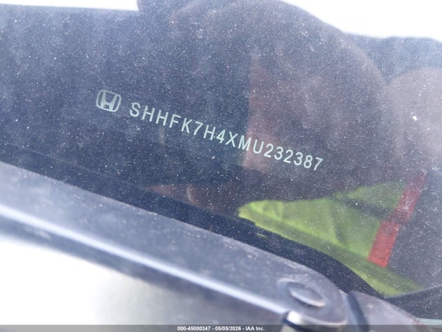 Aukcja sprzedaży 2021 Honda Civic Sport, vin: SHHFK7H4XMU232387, numer aukcji: 45000347