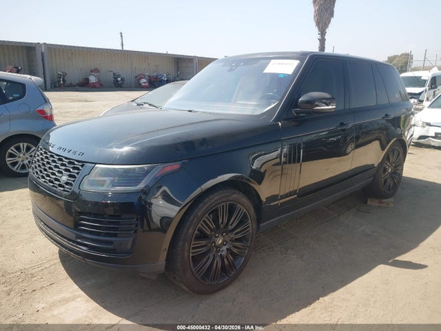 2019 Land Rover Range Rover 3.0l V6 Supercharged Hse მანქანა იყიდება აუქციონზე, vin: SALGS2SV5KA564665, აუქციონის ნომერი: 45000432